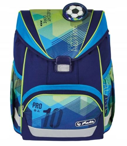Lagan i Adaptabilan Školski Ruksak Herlitz Ultralight Green Goal, 15L