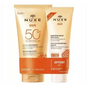   Nuxe Sun Komplet za Zaštitu od Sunca i Osvježavanje Kože i Kose SPF50, 150ml + 100ml Šampon