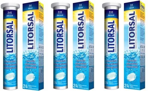 Zdrovit Litorsal - Tablete za rehidraciju, limun i menta, 24 komada 