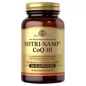   Solgar Nutri-Nano CoQ-10 - Antioxidantni Dodatak za Aktivan Životni Stil, 50 Veganskih Kapsula