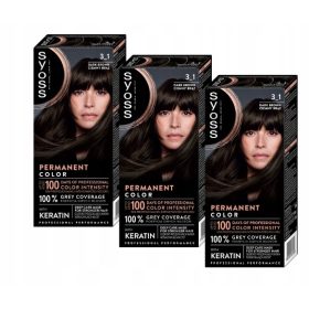    Syoss Professional Performance boja za kosu 3-1 Tamno smeđa 3 KOMADA