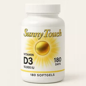Witamina D3 Sunny Touch 10 000 IU – 180 mekih kapsula