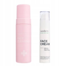   Swederm Set: Gel za čišćenje lica i Anti-Aging Krema - Idealno za Sve Tipove Kože