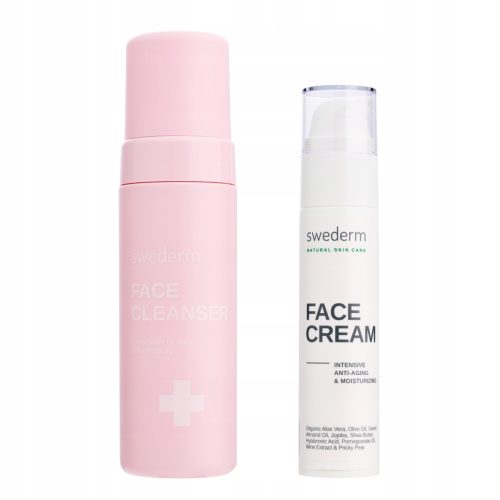 Swederm Set: Gel za čišćenje lica i Anti-Aging Krema - Idealno za Sve Tipove Kože