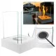 Mini Bio-kamin Sunset Garden – Samostojeći Bijeli Mat Kamin bez Dima