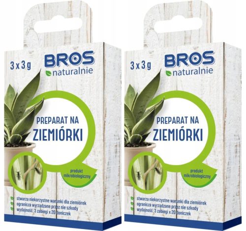 Sredstvo za zaštitu biljaka od štetnika zemljišta Bros Natural 3x3g, 2 pakiranja