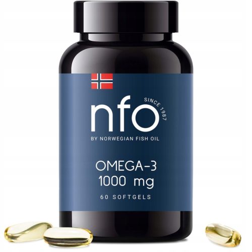 NFO Omega-3 1000 mg - Visokokvalitetni riblji ulje u kapsulama (60 kom)