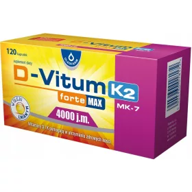   D-Vitum Forte Max 4000 IU K2 - Podrška za kosti, zube i imunitet