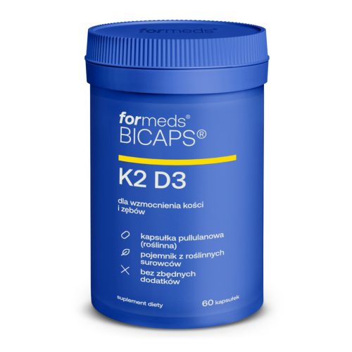 ForMeds BICAPS K2 D3 - Suplement za Kosti, Mišiće i Imunitet, 60 kapsula
