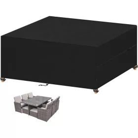   Vodootporan i UV-otporna Navlaka za Vrtne Stolice - 360x240x90 cm, Crna