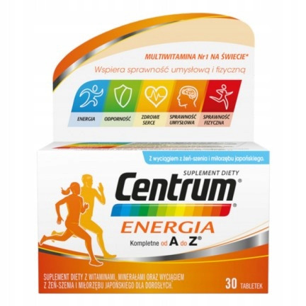 Centrum Energia - Kompletan Multivitaminski Dodatak s Ekstraktima Ginsenga i Ginkga