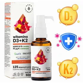   Vitamin D3 4000 IU + K2 Premium u kapima - Ojačajte imunološki sustav i kosti