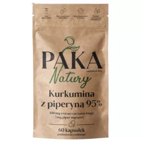   Kurkumin s Piperinom 95% - 60 Vegetarijanskih Kapsula za Zdravlje i Vitalnost