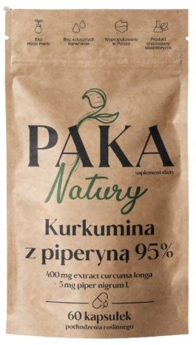 Kurkumin s Piperinom 95% - 60 Vegetarijanskih Kapsula za Zdravlje i Vitalnost