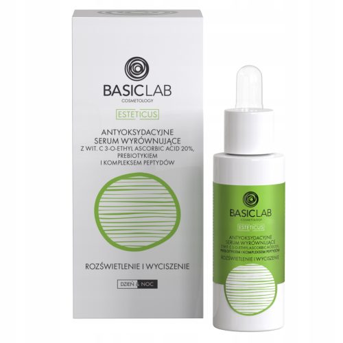 BasicLab Serum Antioxidant s 20% Vitamina C - Osvježava i umiruje kožu, 30 ml