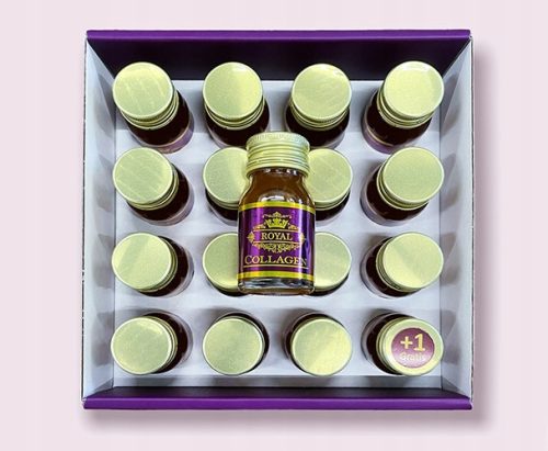 30 Ampula Royal Collagen s Okusom Ananasa za Zdravlje Kože, Kose i Zglobova