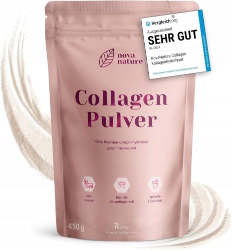 NovaNature® Kolagen u Prahu 450g - Optimizirana Razgradivost i Visoka Bioraspoloživost