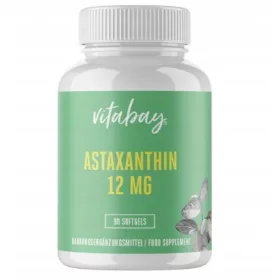   Vitabay Astaksantyna 12 mg - 90 veganskih kapsula za zdravlje i antioksidaciju