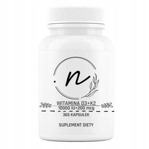 NaturePRO Vitamin D3 + K2 10000 IU 200 mcg 365 kapsula za jačanje kostiju i imuniteta