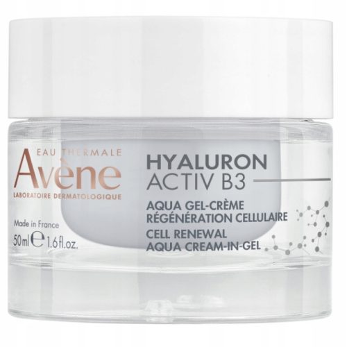AVENE Hyaluron Activ B3 Aqua Gel - Obnavljajući Krema Gel za Lice 50ml