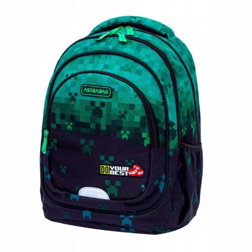 Ruksak Inspiriran Minecraftom "Do Your Best" s Pixel Zelenim Dizajnom