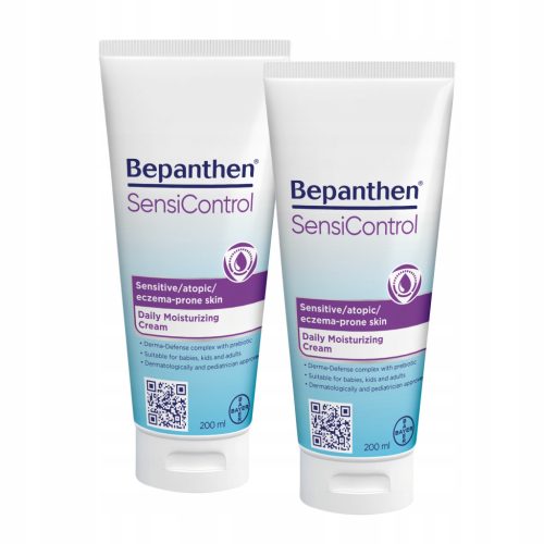 Bepanthen SensiControl - Dnevna njega i zaštita osjetljive i atopijske kože, set 2x200ml