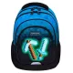 Školski ruksak AstraBag Blue Pixel Game s tri pretinca