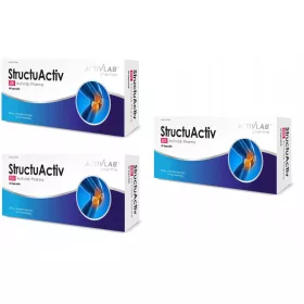   StructuActiv 500mg - Pakiranje od 3 Kutije sa 60 Kapsula za Zdravlje Kostiju i Hrskavice