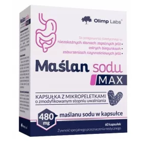   Olimp Maślan Sodu Max, Dodatak Prehrani za Zdravlje Crijeva, 60 Kapsula