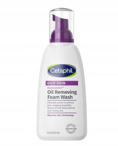 Pjena za čišćenje lica Cetaphil DermaControl s cinkom i glicerinom, 237 ml