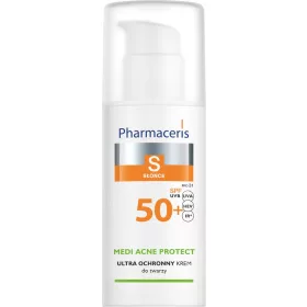  Zaštitna Krema za Lice s SPF 50+ za Aknama, Mješovitu i Masnu Kožu - Pharmaceris Medi Acne Protect
