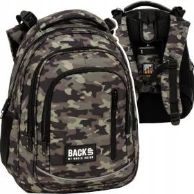 Školski ruksak BackUP 24 L MORO s vojnim uzorkom
