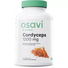   Cordyceps 1200 mg - Kapsule s Ekstraktom Kineskog Gljiva za Vegan