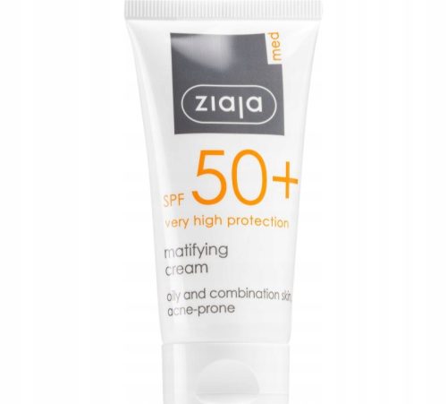 Ziaja Med Zaštitna Krema za Lice UVA+UVB - Mat 50 ml