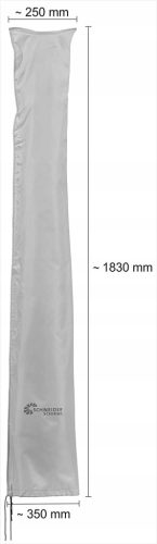 Zaštitna Navlaka za Vrtni Suncobran Promjera 300 cm, Schneider, Siva