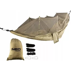    Viseća mreža bez šipki za razmicanje Neo Tools zelena 200 kg 330 x 140