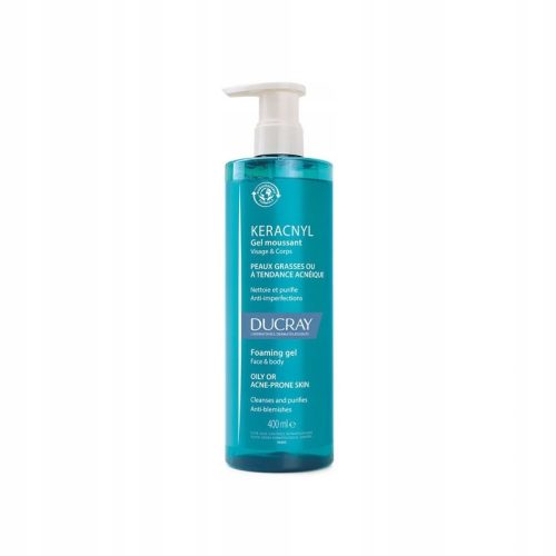 DUCRAY KERACNYL Gel za lice i tijelo 400ml - za kožu sklonu aknama