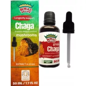   Ekstrakt Gljiva Chaga 50 ml - Royal Brand: Visokokvalitetni Dodatak Prehrani