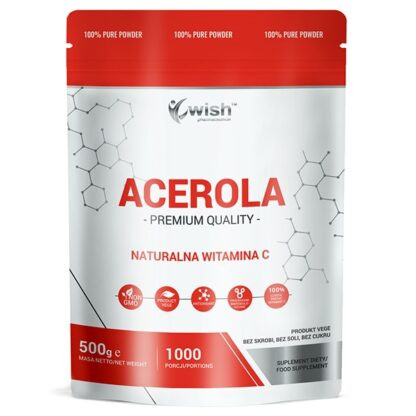 Acerola 500mg Naturalna Vitamin C u Prahu - 500g