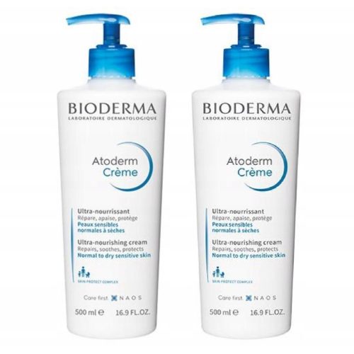 Bioderma Atoderm Ultra-nutritivna krema za lice i tijelo, set 2x500 ml