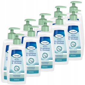   TENA Proskin Shampoo & Shower 10x500 ml - 2u1 gel i šampon za osjetljivu kožu