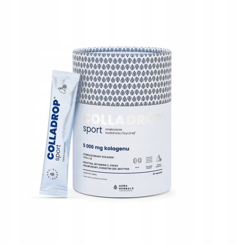 Aura Herbals Colladrop Sport - Morski Kolagen 5000mg u 30 Saszetkach