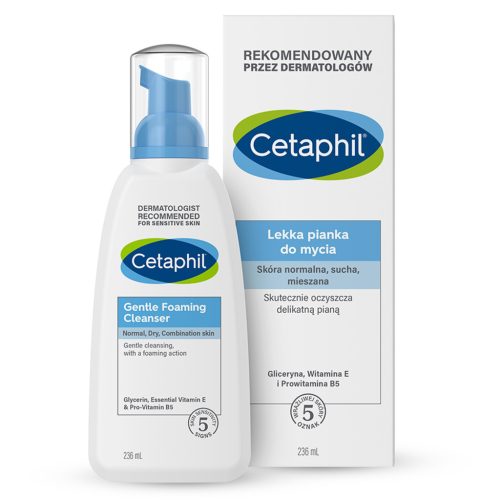 Cetaphil Lagana pjena za čišćenje lica 236 ml – za normalnu, mješovitu i suhu kožu