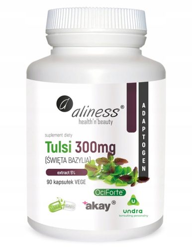 Aliness Tulsi 300 mg - Ekstrakt Svete Bazilije sa 5% Ursolne Kiseline