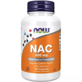   NAC 600 mg od Now Foods - 100 Kapsula za Zdravlje Jetre i Imunitet