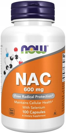 NAC 600 mg od Now Foods - 100 Kapsula za Zdravlje Jetre i Imunitet