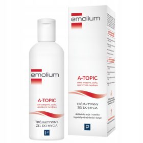  Emolium A-Topic trostruko aktivni gel za pranje 200ml za osjetljivu kožu
