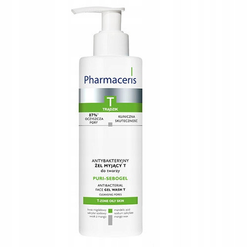Pharmaceris T Puri-Sebogel Antibakterijski Gel za Pranje Lica 190 ml