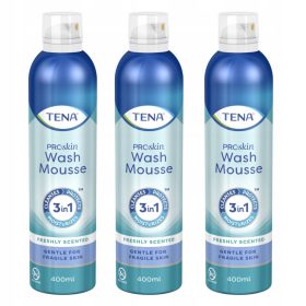   TENA ProSkin Wash Mousse - Pjena za pranje bez ispiranja, 3x400 ml