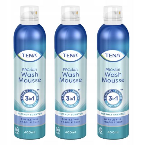 TENA ProSkin Wash Mousse - Pjena za pranje bez ispiranja, 3x400 ml